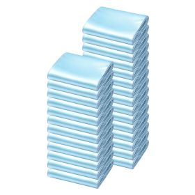 Satin Chair Sashes Bows, 100PCS Chair Ribbon Ties Back Sash, 7 x 108 inch, Light Blue Wedding Reception Decoration